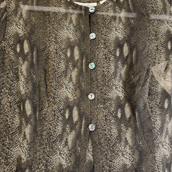 Rare Vintage 90's Dana Buchman Dress Luxury 2 Piece Snake Print 14 With Tags NOS - Picture 6 of 16